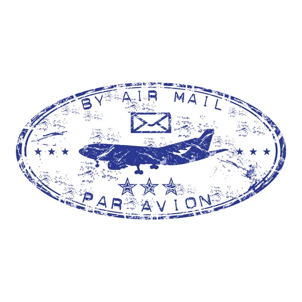 Francobollo di gomma AIR MAIL — Vettoriale Stock