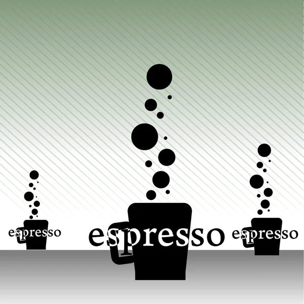 Espresso-Design — Stockvektor