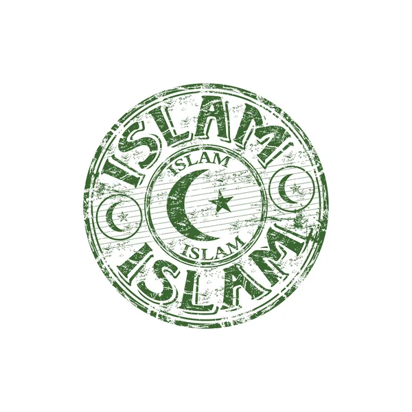 Islam-Grunge-Stempel — Stockvektor