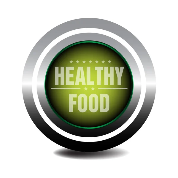 Υγιεινά τρόφιμα σημάδι — Διανυσματικό Αρχείο