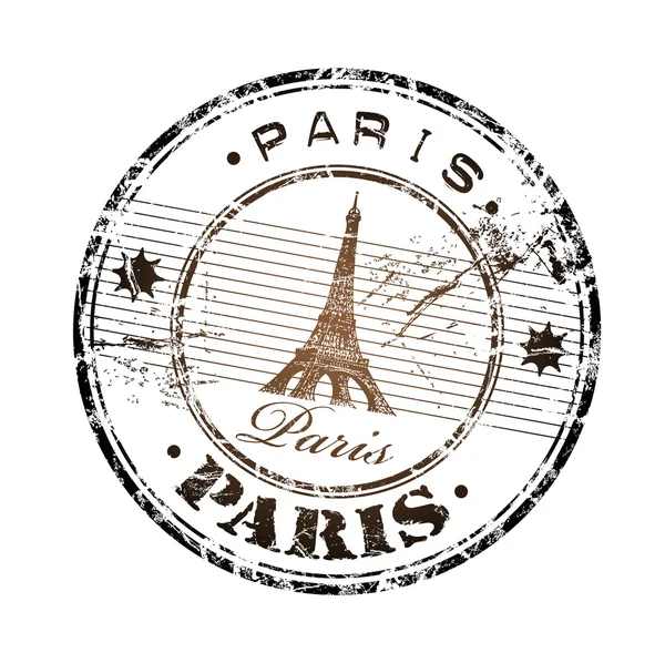 Paris grunge lastik damgası — Stok Vektör