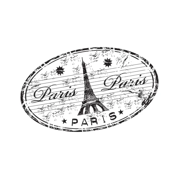 Paris grunge oval pencere boyutu — Stok Vektör