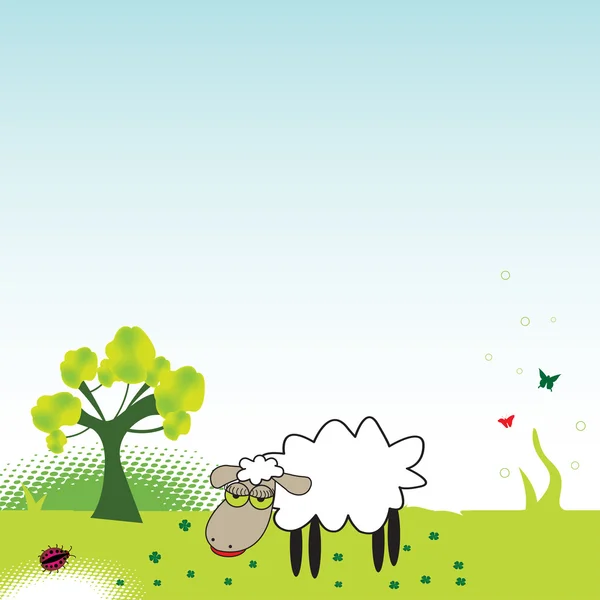 The sheep — Stock Vector