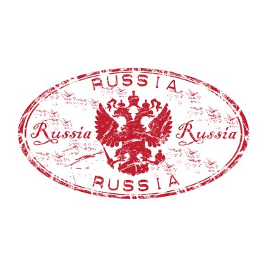 Rusya grunge lastik damgası