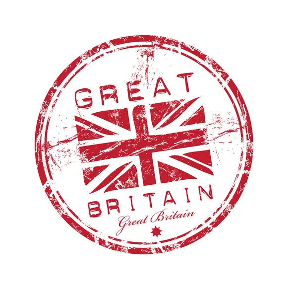 Резиновая марка Великобритании — стоковый вектор