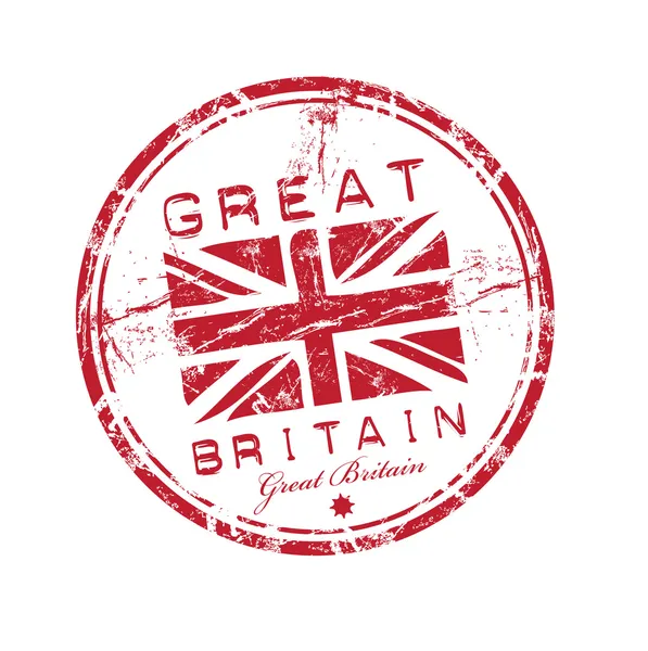 Großer britischer Grunge-Stempel — Stockvektor