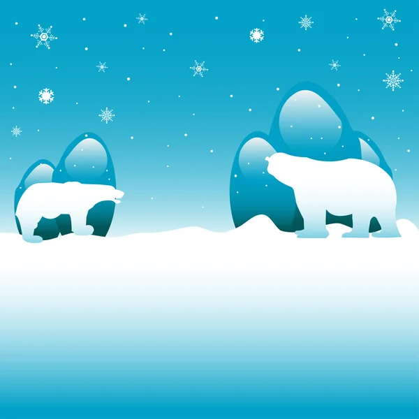 Ours polaires — Image vectorielle