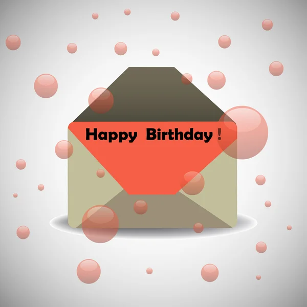 Enveloppe d'anniversaire — Image vectorielle