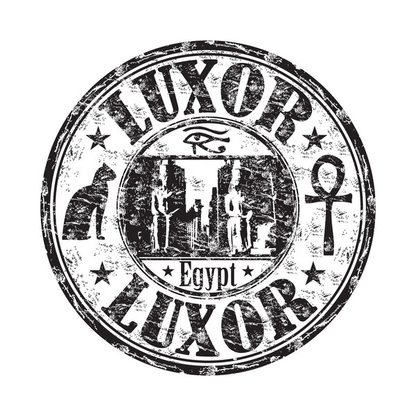 Luxor grunge rubber stamp