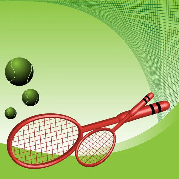 Raquettes de tennis — Image vectorielle