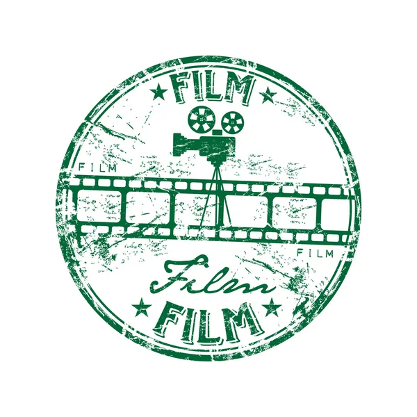 Film grunge rubber stamp — Stock Vector