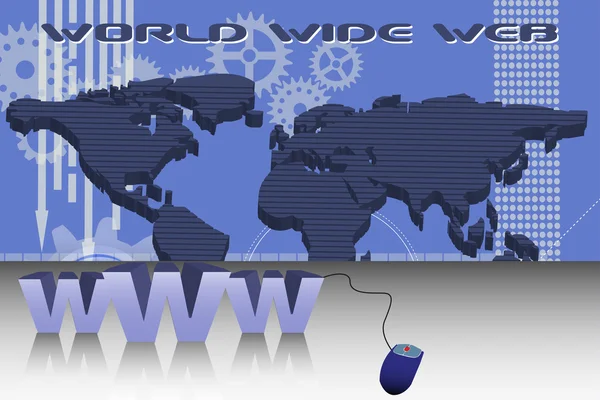 World wide web — Stock Vector