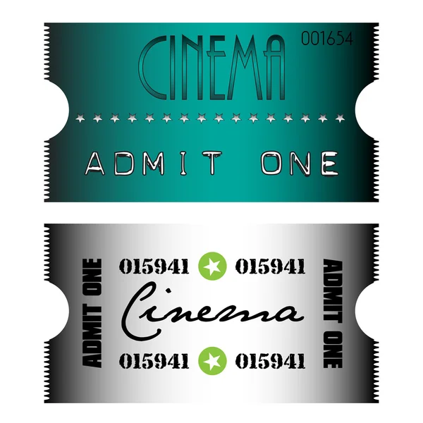 Entradas de cine — Vector de stock