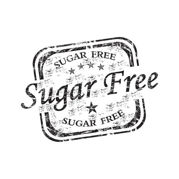 Socker gratis grunge gummistämpel — Stock vektor