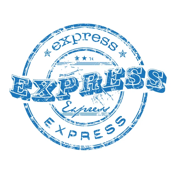 Express grunge rubber stamp — Stock Vector