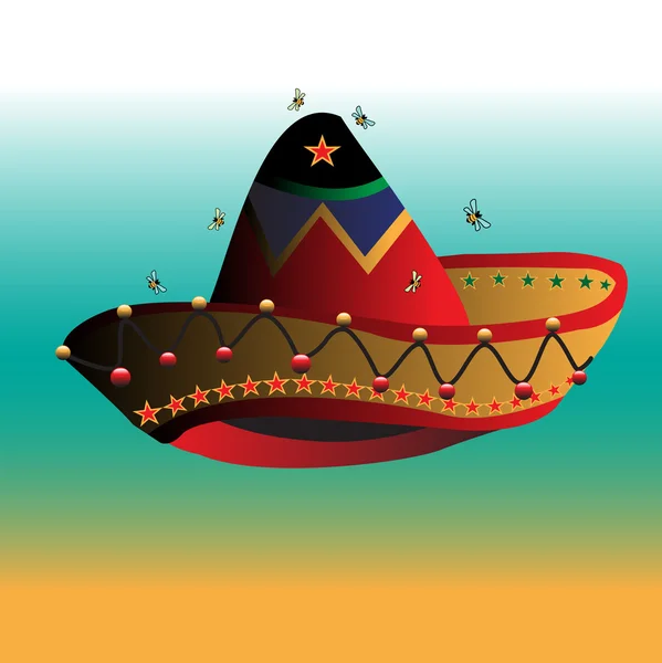 Sombrero mexicano — Vector de stock