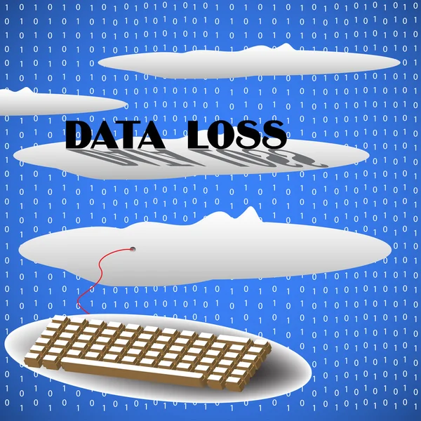 Förlust av data — Stock vektor