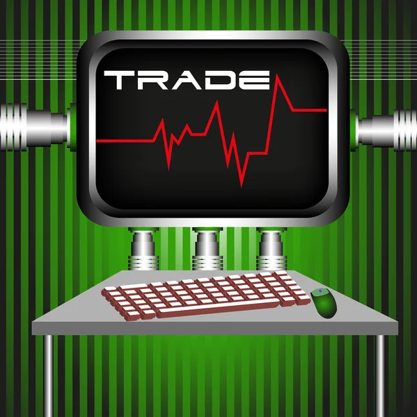 Negociação online —  Vetores de Stock
