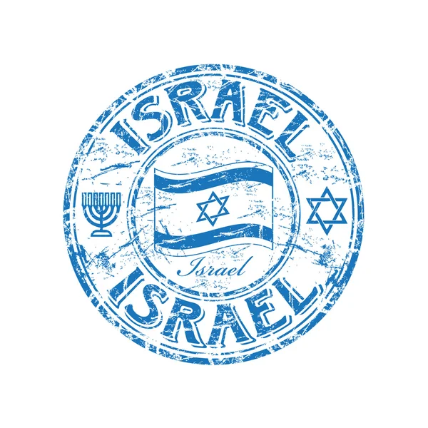 Israel grunge sello de goma — Archivo Imágenes Vectoriales