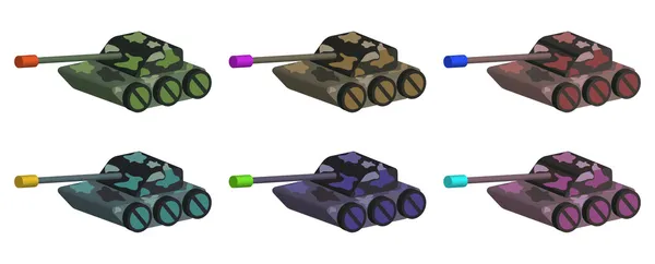 Танковый набор — стоковый вектор