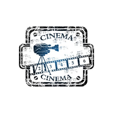 sinema grunge lastik damgası