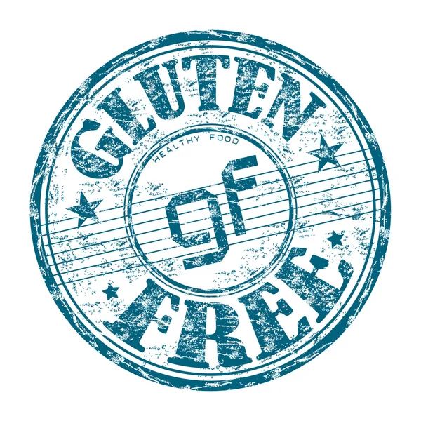 Gluten free grunge rubber stamp — Stock Vector