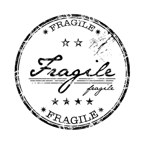 Fragiler Grunge-Stempel — Stockvektor