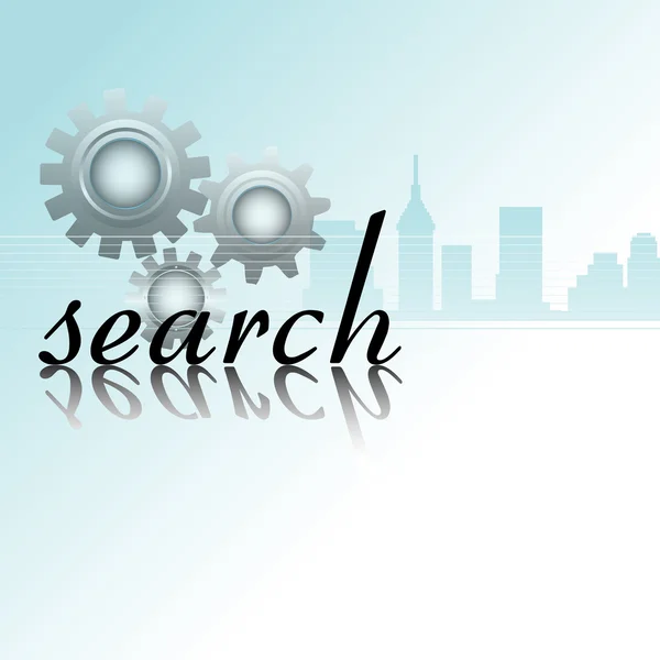 Search gears — Stock Vector