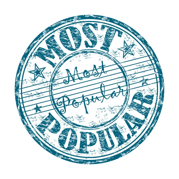 Most popular rubber stamp — Stock Vector