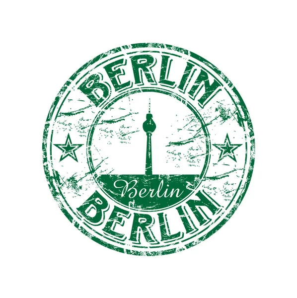 Berlin grunge lastik damgası — Stok Vektör
