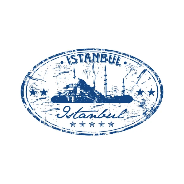 Istanbul Grunge Stempel — Stockvektor