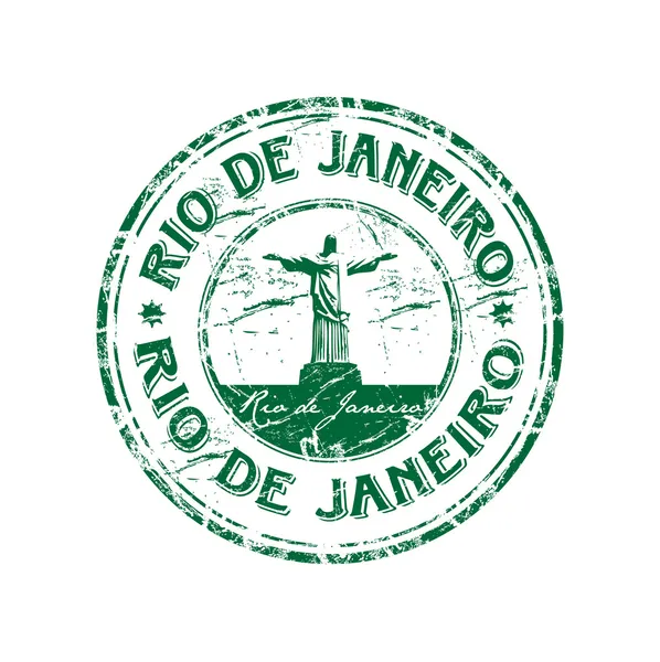 Rio de janeiro grunge Rubberstempel — Stockvector