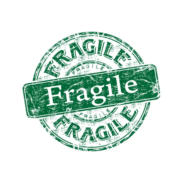 Fragiler Grunge-Stempel — Stockvektor