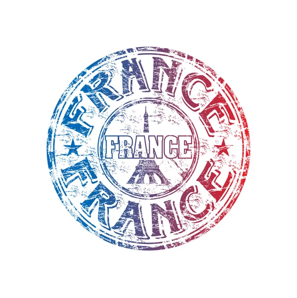 Fransa grunge lastik damgası — Stok Vektör