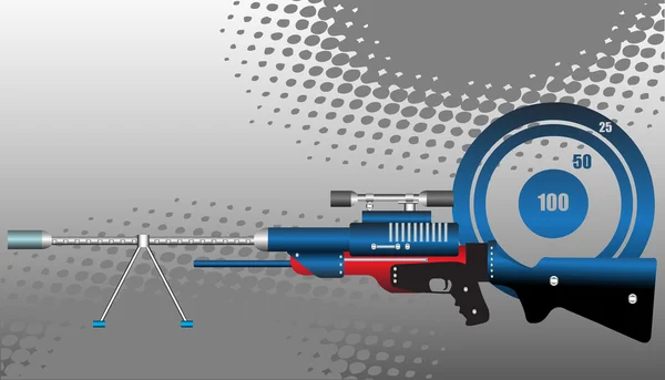 Pistolet de sniper — Image vectorielle