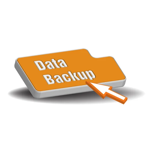 Data backup knappen — Stock vektor
