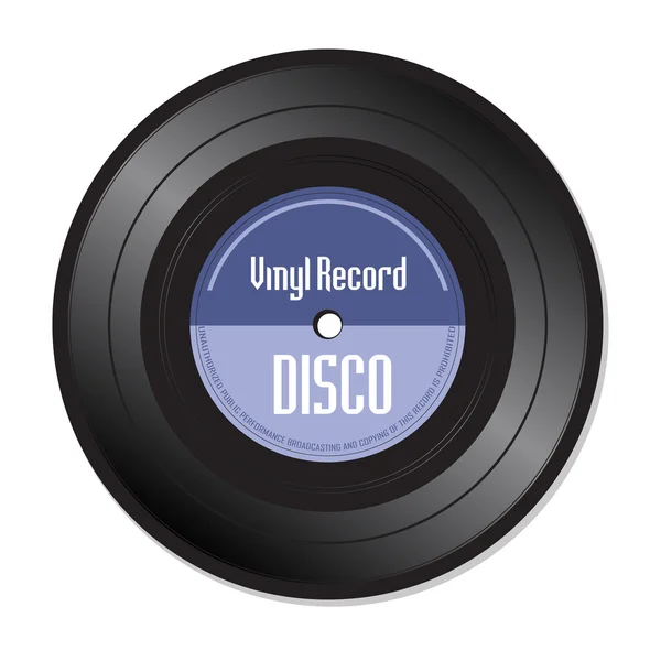 Disco vinyl record — Stock Vector