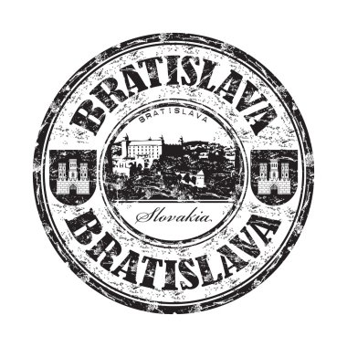 Bratislava grunge lastik damgası