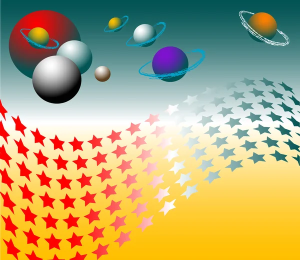 Planetas — Archivo Imágenes Vectoriales