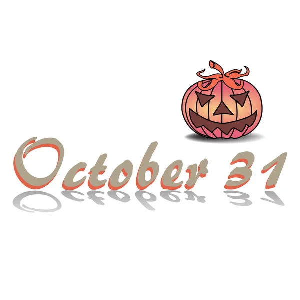 Oktober einunddreißig — Stockvektor