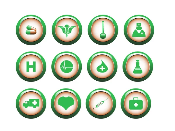 Medical icon set — Stock Vector