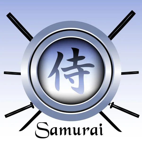 Samurai-Symbol — Stockvektor