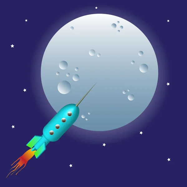 Fliege mich zum Mond — Stockvektor