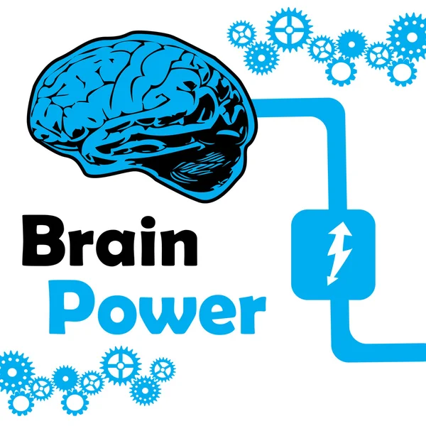 Brain power — Stock Vector