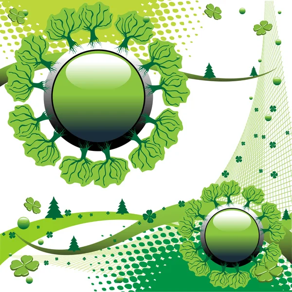 Green planet — Stock Vector