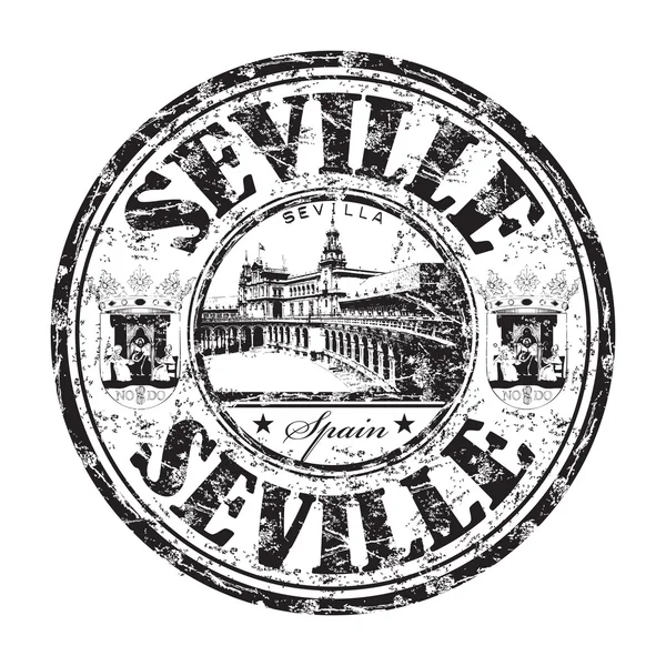 Sello de goma grunge Sevilla — Vector de stock