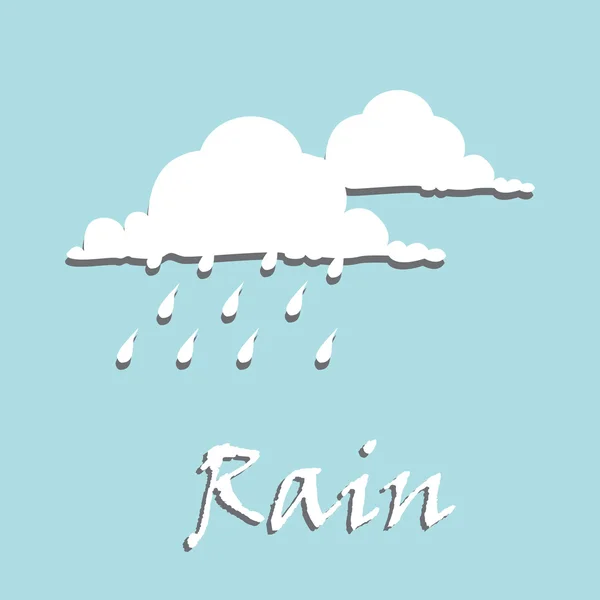Yağmur yağar — Stok Vektör