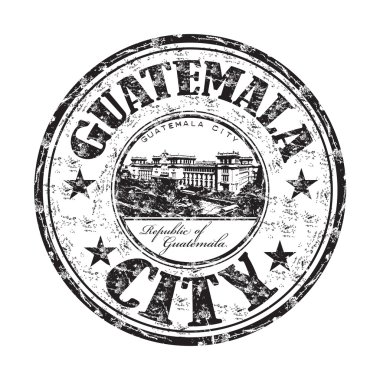 Guatemala city grunge lastik damgası