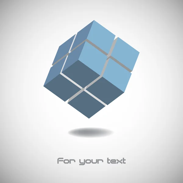 Cube abstrait — Image vectorielle