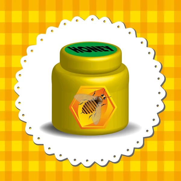 Honey jar — Stock Vector